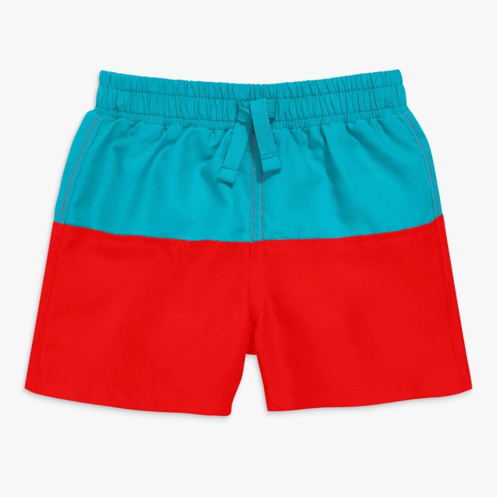 Primary Baby Color Block Swim Trunks - size 12-18 months
